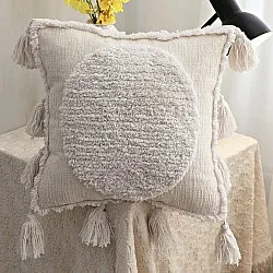 Povlak na polštář - Boho Tassels (offwhite)