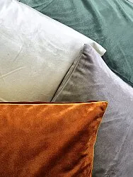 Povlak na polštář Marlyn ze sametu (offwhite)