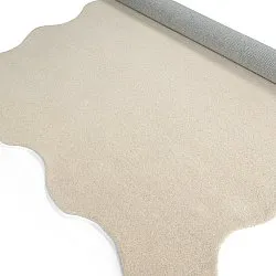 Vlnitý vlnený koberec - Diu Hand Tufted Wool Premium (krém)