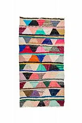 Marocký Berberský koberec Boucherouite 135 x 270 cm