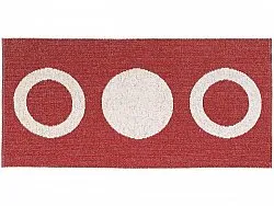 Plastové rohože - Horredsmattan Circle (červená)