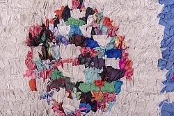 Marocký Berberský koberec Boucherouite 245 x 130 cm