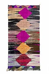 Marocký Berberský koberec Boucherouite 130 x 275 cm