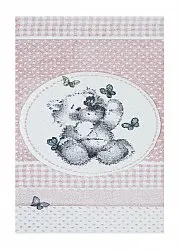 Dětský koberec - Atlas Teddybear (růžová)