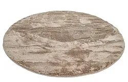 Kulaté koberce - Aranga Super Soft Fur (hnědá)