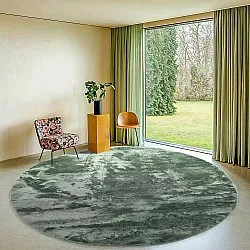 Kulaté koberce - Aranga Super Soft Fur (zelená)