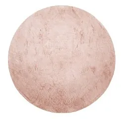 Kulaté koberce - Aranga Super Soft Fur (růžová)
