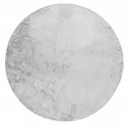 Kulaté koberce - Aranga Super Soft Fur (šedá)