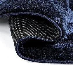 Asymetrický Vlnitý Shaggy Koberec - Aranga Super Soft Fur (tmavě modrá)