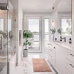 Koberec do koupelny - Embla (růžový)