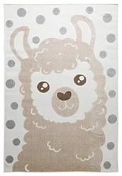 Dětský Koberec - Kind Llama (krémová/hnědá)