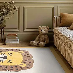 Dětský Koberec - Lion Hand Tufted Wool Premium (béžová/multi)