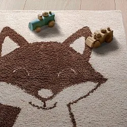 Dětský Koberec - Soft Fox (krémová/hnědá)