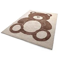 Dětský Koberec - Soft Teddybear (krémová/hnědá)