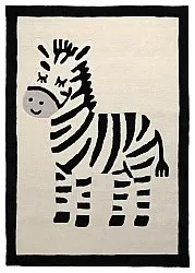 Dětský Koberec - Zebra Hand Tufted Wool Premium (béžová/černá)