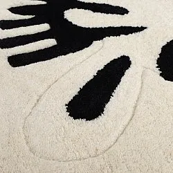 Dětský Koberec - Zebra Hand Tufted Wool Premium (béžová/černá)