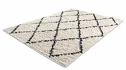 Shaggy koberce - Alcott Natural Cotton Shaggy (černo/bílý)