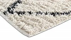 Shaggy koberce - Alcott Natural Cotton Shaggy (černo/bílý)