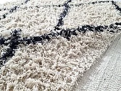 Shaggy koberce - Alcott Natural Cotton Shaggy (černo/bílý)
