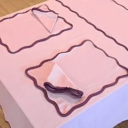 Podložka na stůl – 2 kusy Yrsa (růžový)