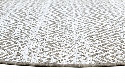 Kulatý koberec - Harstad (hnědá)