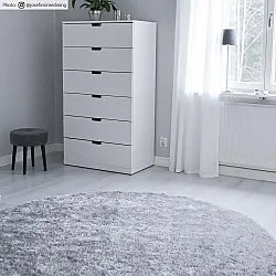 Kulaté koberce - Cosy (stříbrná)