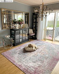 Wiltonský koberec - Badem (růžová/vícebarevná)