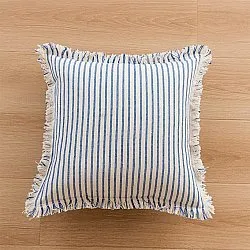 Povlak na polštář - Fringed (modrý)