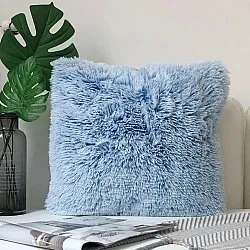 Povlak na polštář - Fuzzy (modrý)