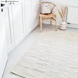 Vlněný koberec - Dhurry (přírodní)