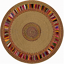 Kulatý koberec - Dilara (vícebarevná)