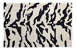 Rohožka - Zebra Tufted Wool Premium (bílá/černá)