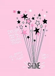 Dětský koberec - Starshine (růžová)