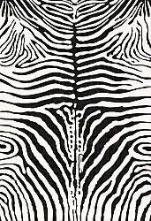 Wiltonský koberec - Zebra (černá/bílá)