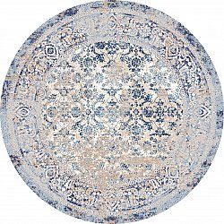 Kulatý koberec - Denizli (modrá)