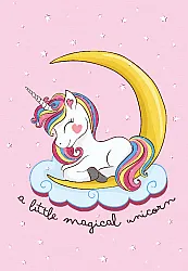 Dětský koberec - Magical Unicorn (růžová)
