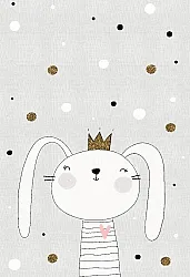 Dětský koberec - Rabbit Crown (šedá)