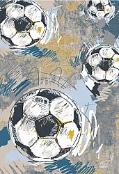 Dětský koberec - Cartoon Footballs (multi)