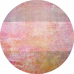 Kulatý koberec - Cicoria (růžová/fialová)