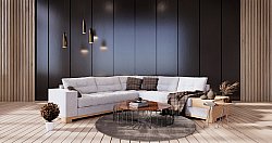 Kulatý koberec - Olmedo (šedá/béžová)