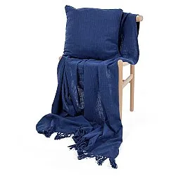 Deky - Veya cotton throw (námořnická modř)