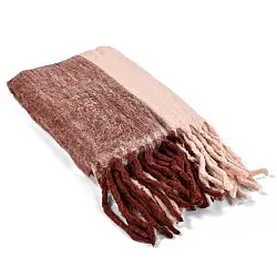 Vlněná směsová deka - Carol (Růžová)