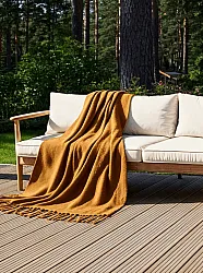 Vlněná směsová deka - Samantha (Žlutá)