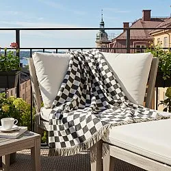 Deky - Wallace Tapestry Blanket (černá/bílá)