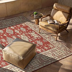 Ploché tkaný koberec - Zuleina (červený)