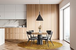 Kulatý koberec - Malveira (zlatá)