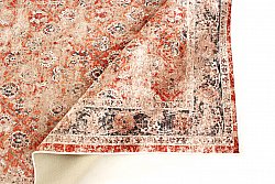 Kulatý koberec - Douz (červená/vícebarevná)