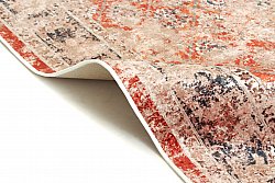 Kulatý koberec - Douz (červená/vícebarevná)