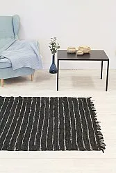 Hadrový koberec - Nordal Design (černá kůže)