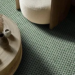 Koberec Indoor/Outdoor - Coastal Wool Look (zelená/bílá)